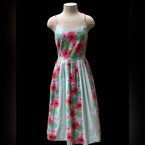 BEA & DOT BY MODCLOTH FLORAL VINTAGE INSPIRED  FLORAL PRINT DRESS SIZE X… TWEE - Picture 3 of 16